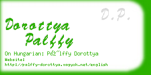 dorottya palffy business card